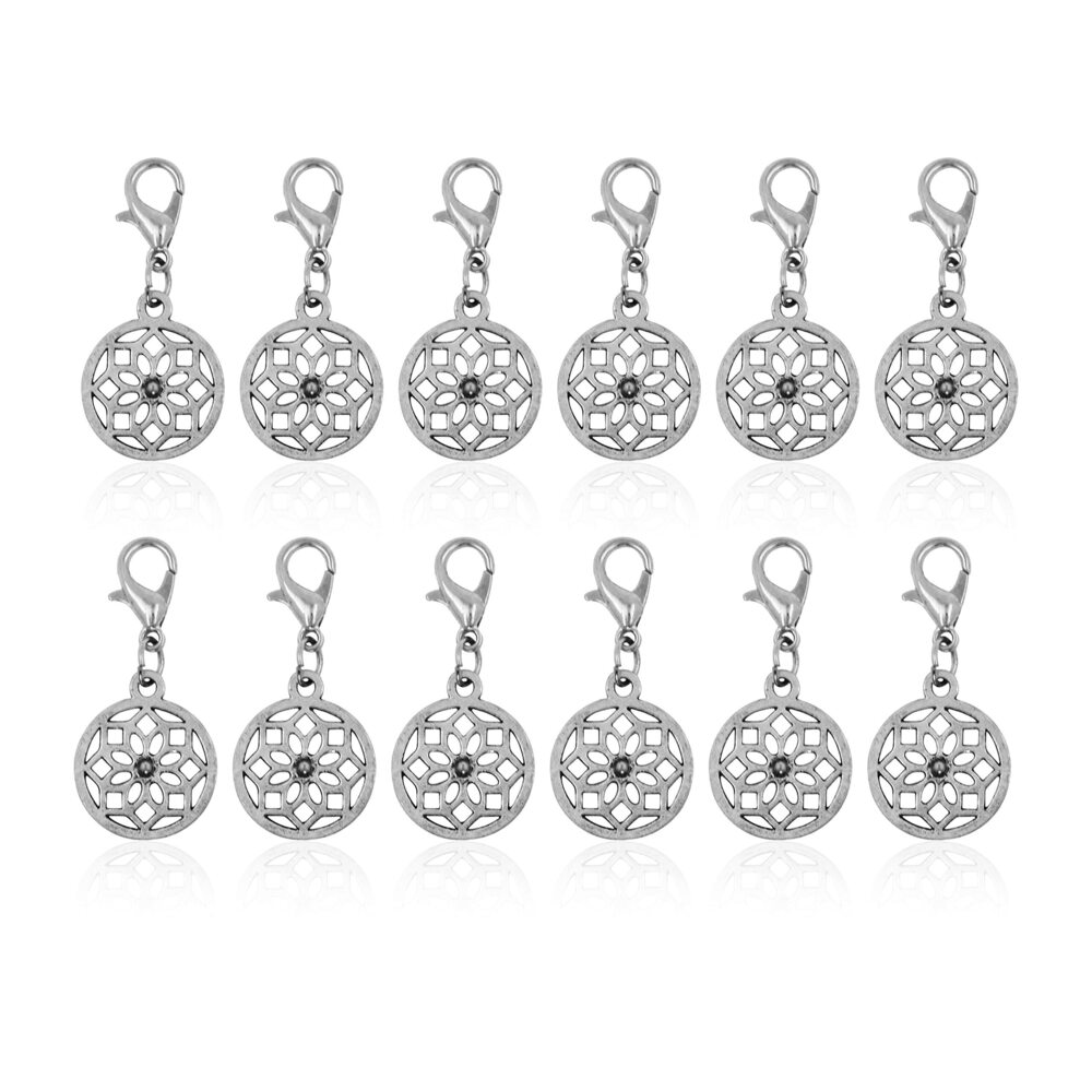 1758 Mandala Charms Jewelry Making – Mandala Pendant Clip on Charms